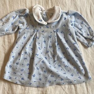 Carter's Baby Dress in Light Blue with White Collar